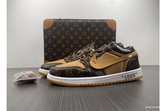 -LouiV WHITE-LouiV JORDAN Top O-W (WITH AIR 1 CASE) Low 0518